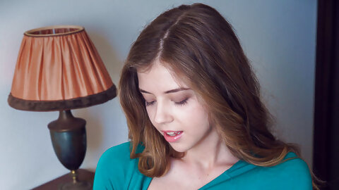 Sweet teen Kay J gets completely naked in...