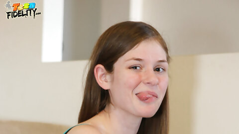 Hot young Lara Brookes peels her sexy teen...