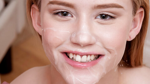 Ali Novak receives a facial after being...