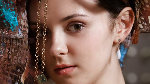 Met Art, Anatali shows her pink coochie...