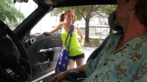 Pigtailed teen Alyssa Hart joins an old...